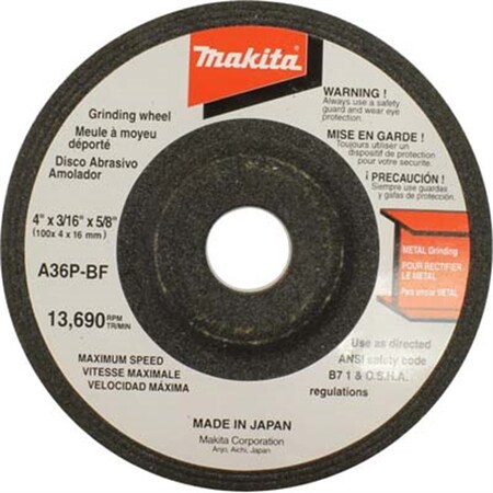 Makita 4"x5/8"x3/16" Grind Wheel 36gt 741405-2-1